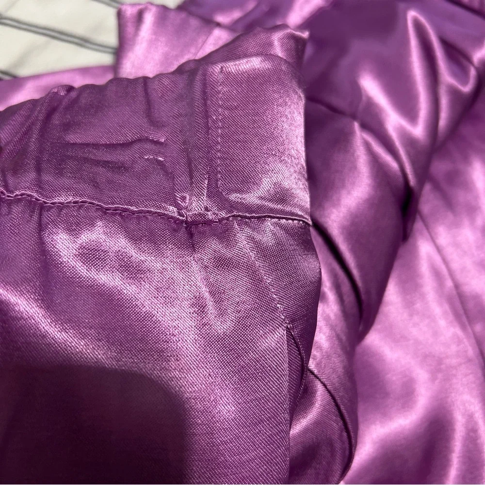 Free People Good Days Satin Trousers Purple Medium Festival Party Going Out